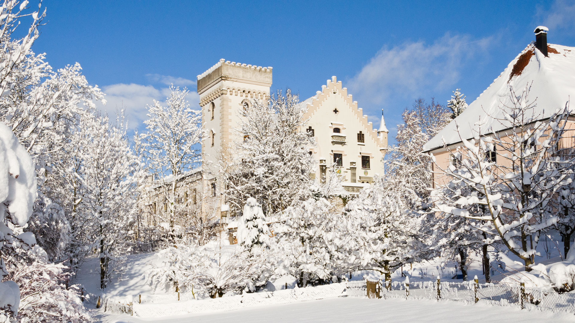 Le château de Ratzenried en hiver