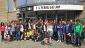 In front of the film museum