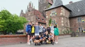 Group in front of the castle