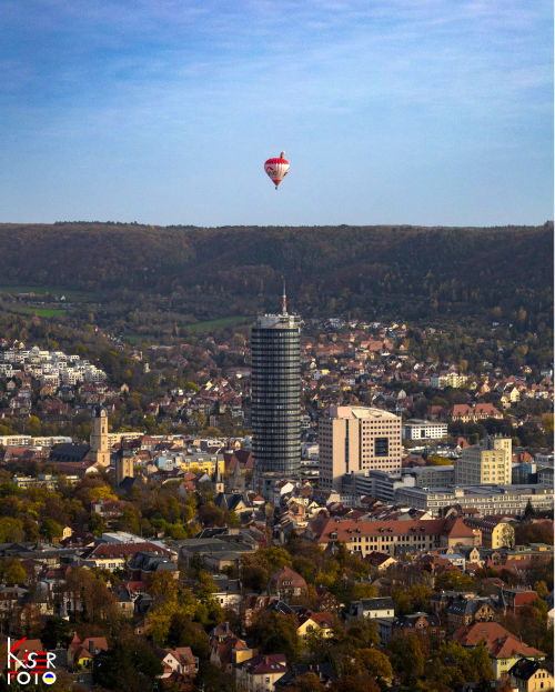 Luftbild von Jena
