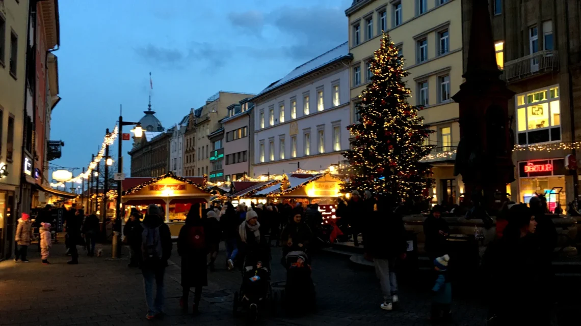 Auf dem Weihnachtsmarkt