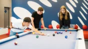 Billiards in the leisure area